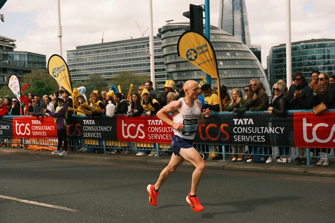 George James at London Marathon 2024